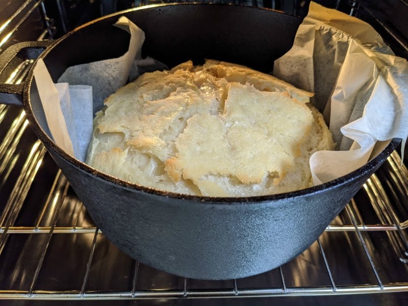 partially cooked sourdough bread