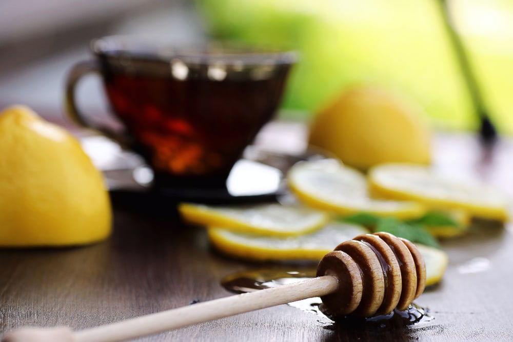 buckwheat honey and tea